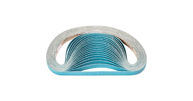 1001434665 zirconium abrasive belt BA 12x520mm Z80 for high stock removal with belt grinder