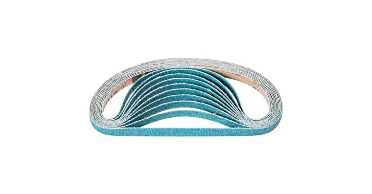 1001434663 zirconium abrasive belt BA 12x520mm Z40 for high stock removal with belt grinder