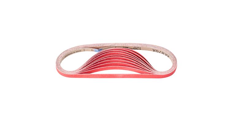 1001436701 ceramic grit sanding belt BA 12x610 mm CO-COOL120 for stainless steel sanding 100