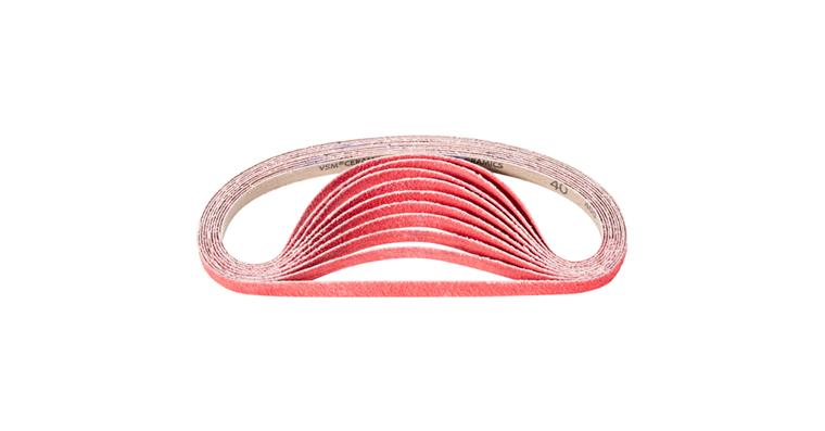 1001436698 ceramic grain abrasive belt BA 12x610mm CO-COOL40 for grinding stainless steel