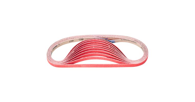 1001436700 ceramic grain abrasive belt BA 12x610mm CO-COOL80 for grinding stainless steel