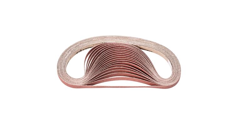 1001434668 corundum abrasive belt BA 12x610mm A80 universal application with belt sander