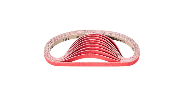1001436704 ceramic grain abrasive belt BA 13x457 mm CO-COOL80 for grinding stainless steel