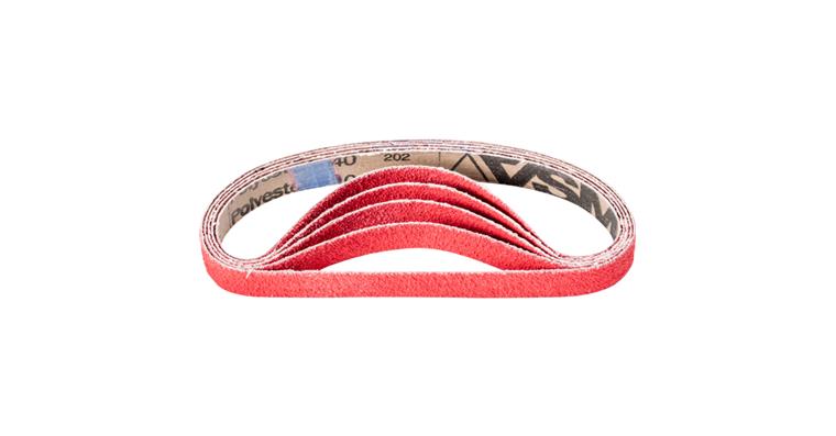 1001436714 ceramic grain abrasive belt BA 20x480mm CO-COOL40 for grinding stainless steel