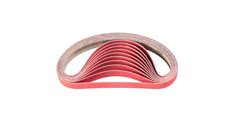 1001436716 ceramic grain abrasive belt BA 20x480mm CO-COOL80 for grinding stainless steel