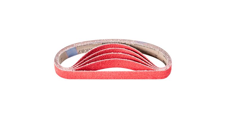 1001436722 ceramic grain abrasive belt BA 25x480mm CO-COOL40 for grinding stainless steel