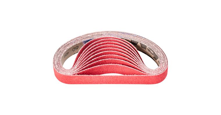 1001436723 ceramic grain abrasive belt BA 25x480mm CO-COOL60 for grinding stainless steel