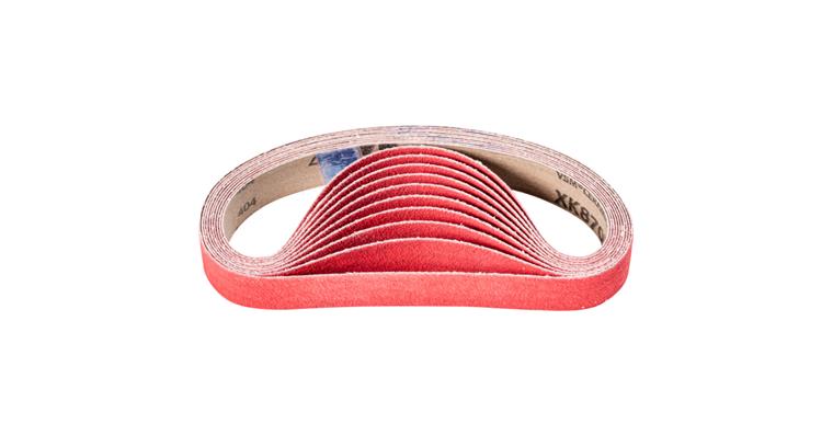 1001436724 ceramic grain abrasive belt BA 25x480mm CO-COOL80 for grinding stainless steel