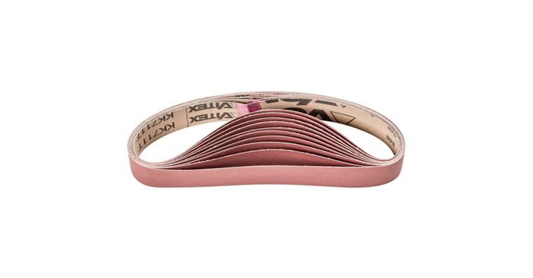 1001447729 corundum abrasive belt BA 30x533 mm A240 for use with pipe belt grinder