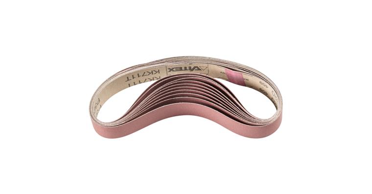1001447730 corundum abrasive belt BA 30x533 mm A320 for use with pipe belt grinder