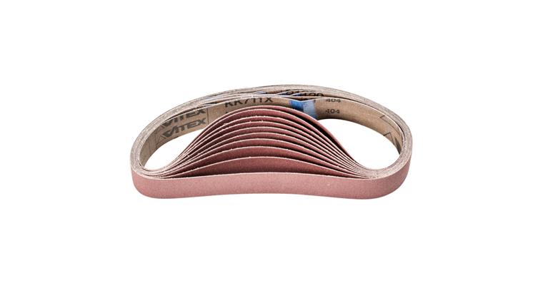 1043537604 corundum abrasive belt BA 30x533 mm A120 for use with pipe belt grinder