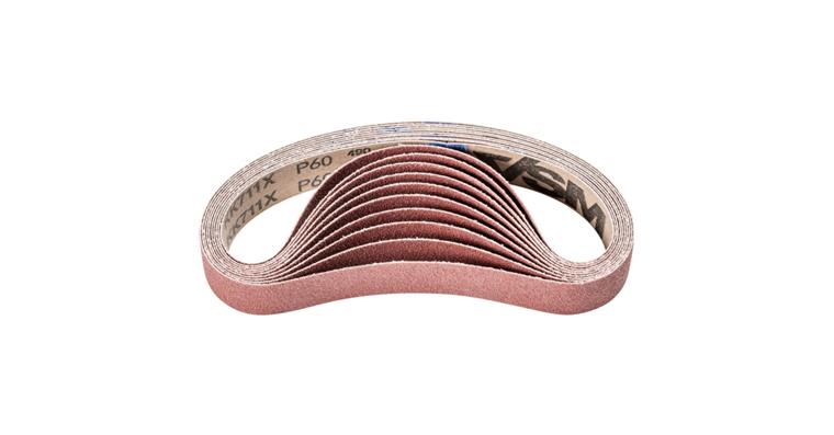 1043537602 corundum abrasive belt BA 30x533 mm A60 for use with pipe belt grinder