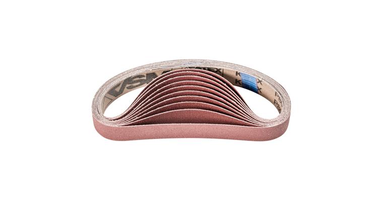 1043537603 corundum abrasive belt BA 30x533 mm A80 for use with pipe belt grinder