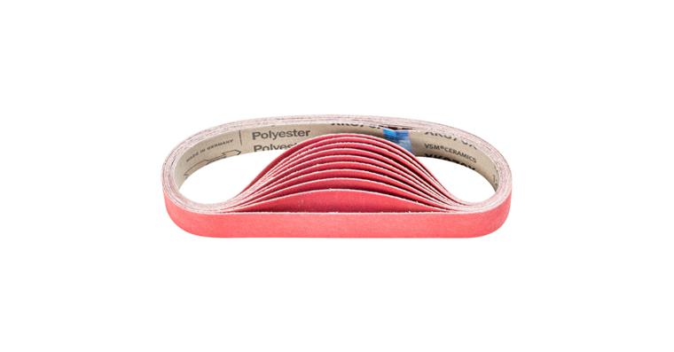 1001436733 ceramic grain abrasive belt BA 30x610 mm CO-COOL120 for grinding stainless steel