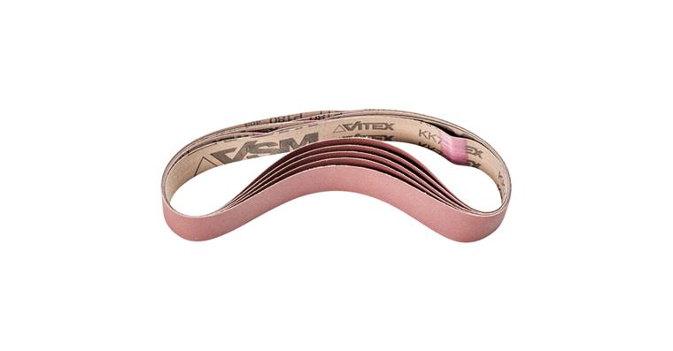 1001436165 corundum abrasive belt BA 30x610mm A180 for use with pipe belt grinder