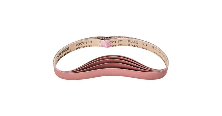 1001436166 corundum abrasive belt BA 30x610mm A240 for use with pipe belt grinder