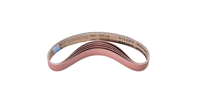 1001436164 corundum abrasive belt BA 30x610mm A120 for use with pipe belt grinder