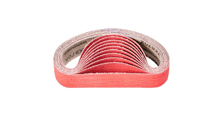 1001440435 ceramic grain abrasive belt BA 35x450mm CO-COOL60 for grinding stainless steel