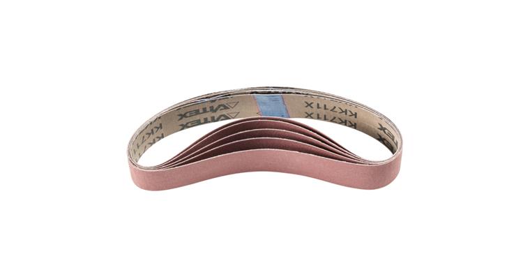 1001435487 corundum abrasive belt BA 35x450mm A240 for use with pipe belt grinder