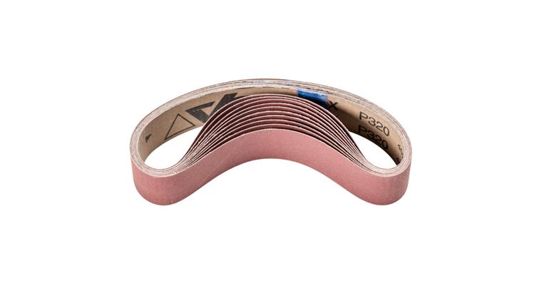 1001435488 corundum abrasive belt BA 35x450mm A320 for use with pipe belt grinder
