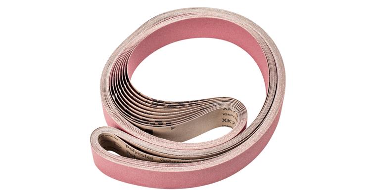 1001440370 ceramic grain abrasive belt BA 50x2000mm CO120 maximum stock removal on steel