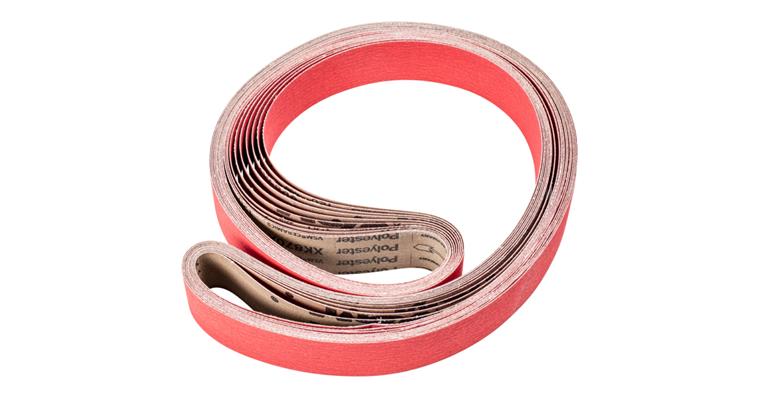 1001440376 ceramic grain abrasive belt BA 50x2000mm CO-COOL120 for grinding stainless steel