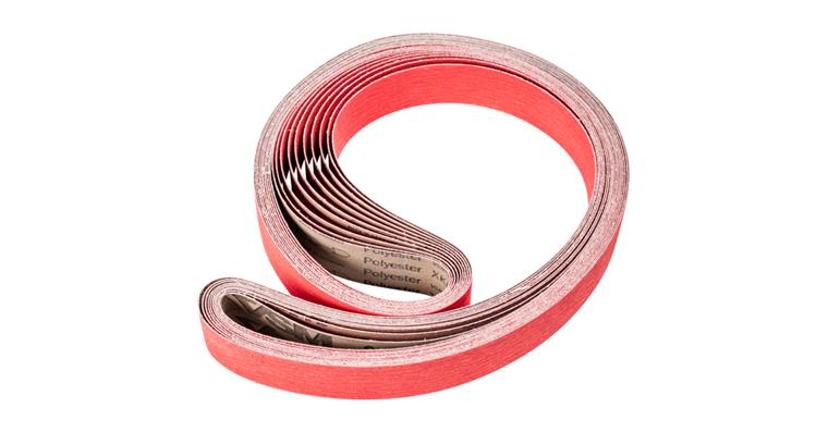 1001440375 ceramic grain abrasive belt BA 50x2000mm CO-COOL80 for grinding stainless steel