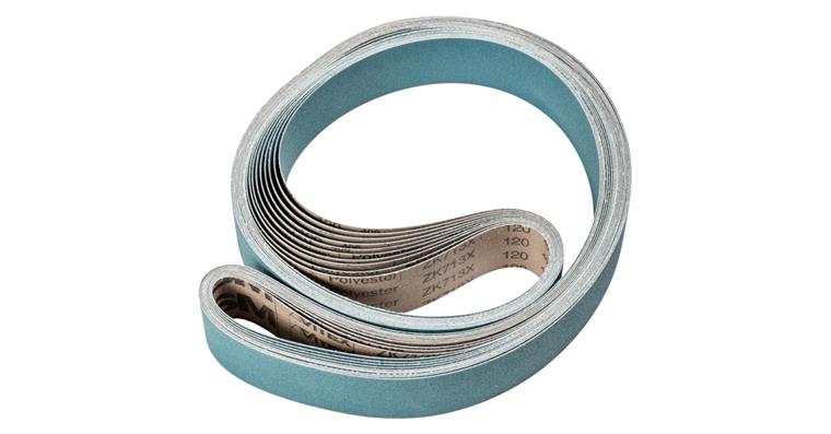 1001434696 zirconium abrasive belt BA 50x2000mm Z120 for high stock removal with belt grinder