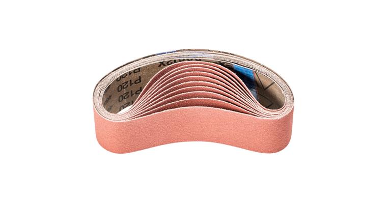 1001434457 corundum abrasive belt BA 50x450 mm A-COOL120 for grinding stainless steel
