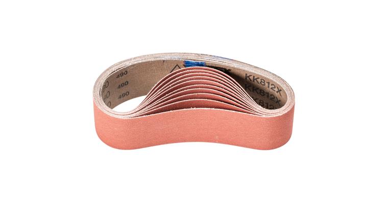1001434458 corundum abrasive belt BA 50x450 mm A-COOL180 for grinding stainless steel