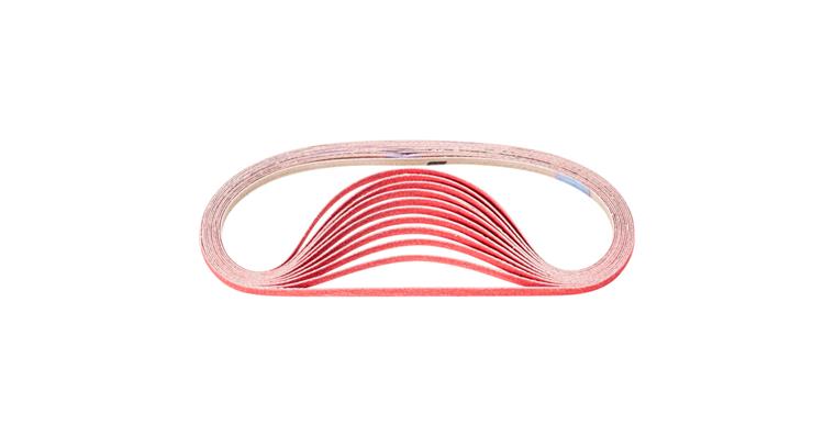 1001436673 ceramic grit sanding belt BA 6x520mm CO-COOL 120 for stainless steel sanding