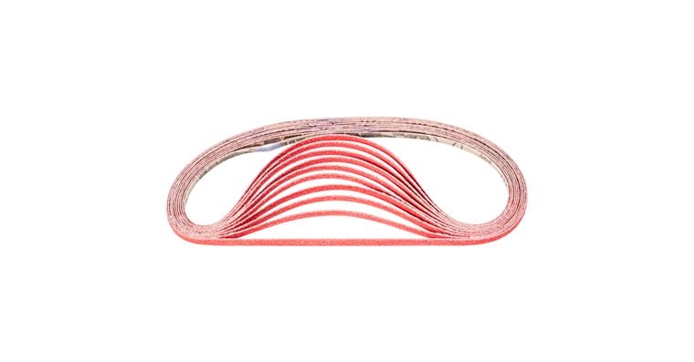1001436675 ceramic grain abrasive belt BA 6x610mm CO-COOL60 for grinding stainless steel