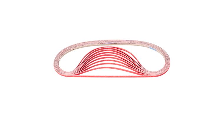 1001436676 ceramic grain abrasive belt BA 6x610mm CO-COOL80 for grinding stainless steel
