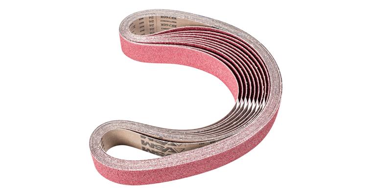 1001440377 ceramic grain abrasive belt BA 75x2000mm CO24 maximum stock removal on steel