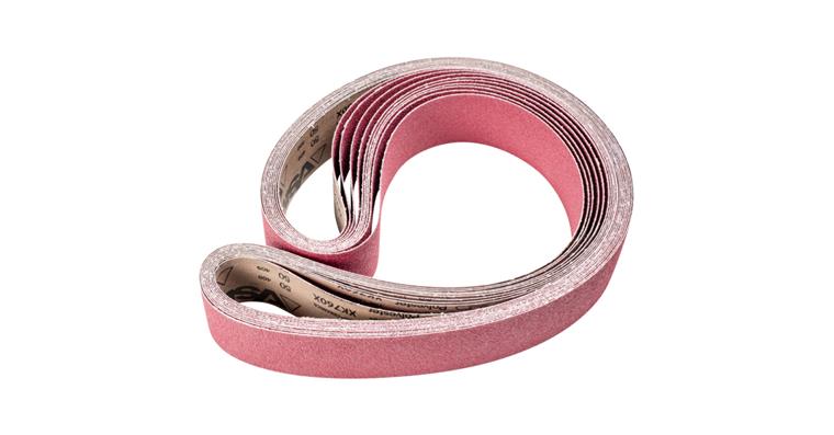 1001440380 ceramic grain abrasive belt BA 75x2000mm CO50 maximum stock removal on steel