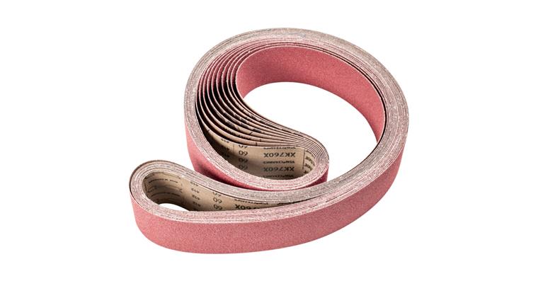 1001440381 ceramic grain abrasive belt BA 75x2000mm CO60 maximum stock removal on steel