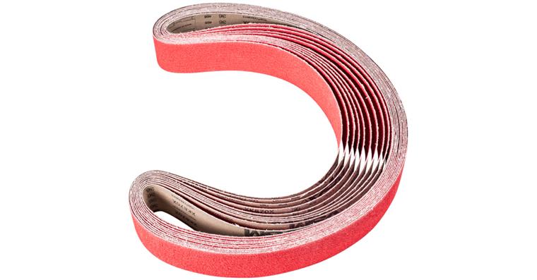 1001440384 ceramic grain abrasive belt BA 75x2000mm CO-COOL36 for grinding stainless steel