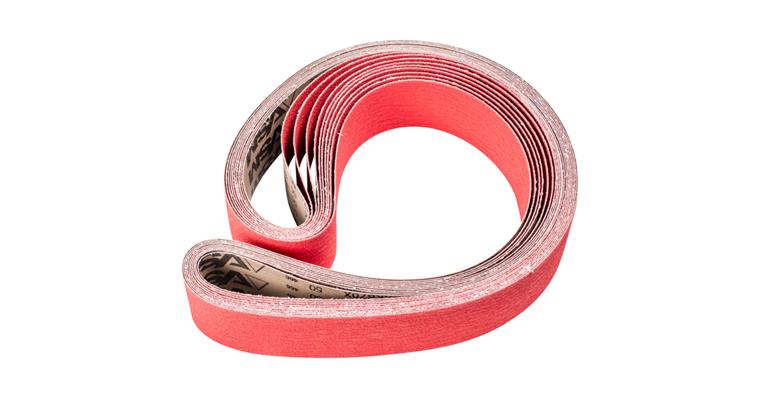 1001440386 ceramic grain abrasive belt BA 75x2000mm CO-COOL50 for grinding stainless steel