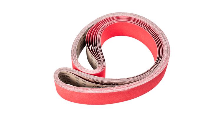 1001440387 ceramic grain abrasive belt BA 75x2000mm CO-COOL60 for grinding stainless steel