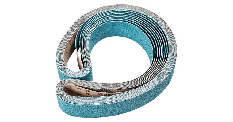 1001434868 zirconium abrasive belt BA 75x2000mm Z24 for high stock removal with belt grinder