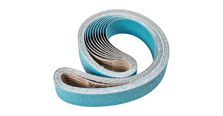 1001434850 zirconium abrasive belt BA 75x2000mm Z36 FORTE high stock removal with belt grinder