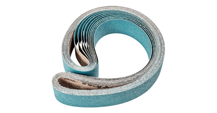 1001434537 zirconium abrasive belt BA 75x2000mm Z36 for high stock removal with belt grinder