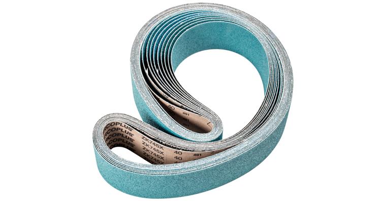 1001434851 zirconium abrasive belt BA 75x2000mm Z40 FORTE high stock removal with belt grinder
