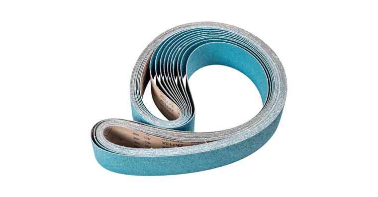 1001434512 zirconium abrasive belt BA 75x2000mm Z40 for high stock removal with belt grinder