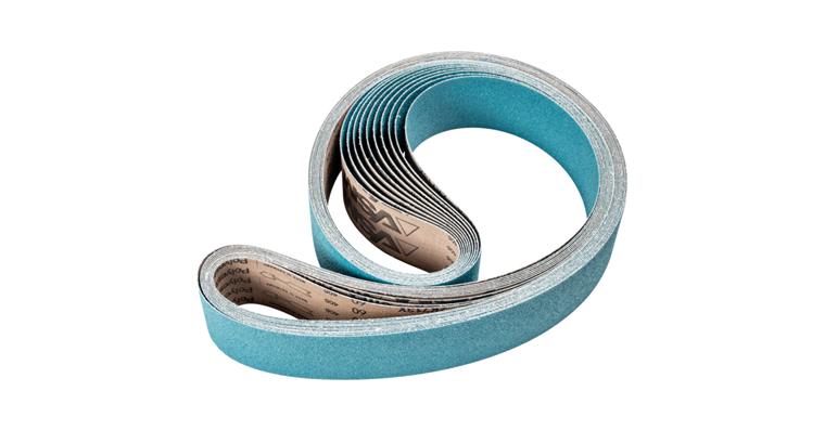 1001434511 zirconium abrasive belt BA 75x2000mm Z60 for high stock removal with belt grinder