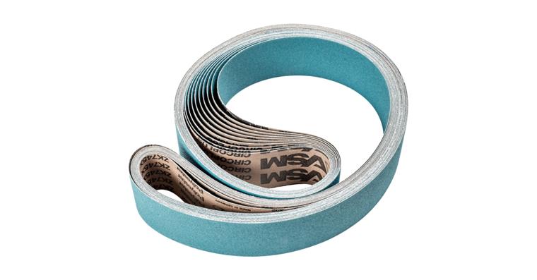 1001434741 zirconium abrasive belt BA 75x2000mm Z80 FORTE high stock removal with belt grinder