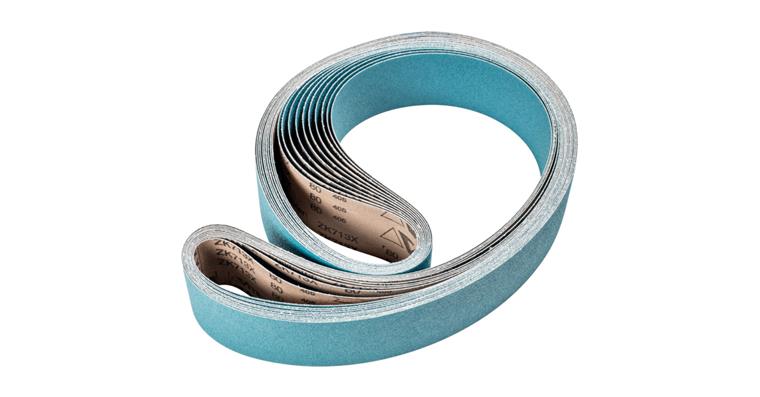 1001434513 zirconium abrasive belt BA 75x2000mm Z80 for high stock removal with belt grinder