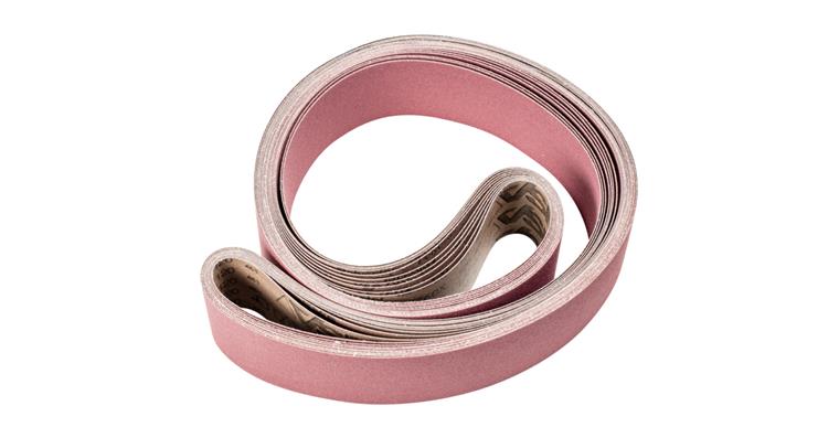 1001440396 ceramic grain abrasive belt BA 75x2500mm CO120 maximum stock removal on steel