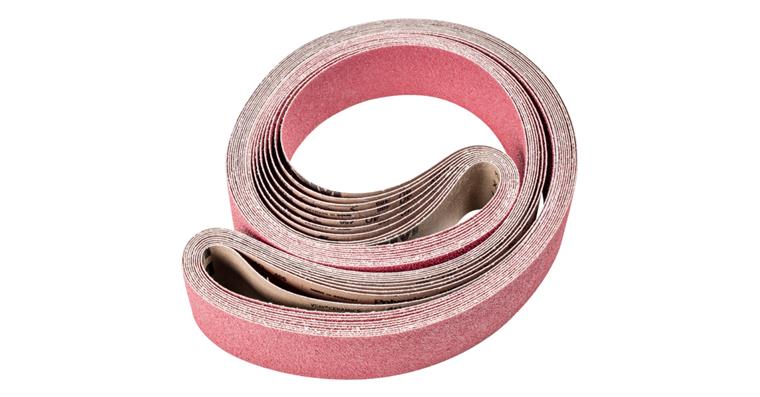 1001440392 ceramic grain abrasive belt BA 75x2500mm CO40 maximum stock removal on steel