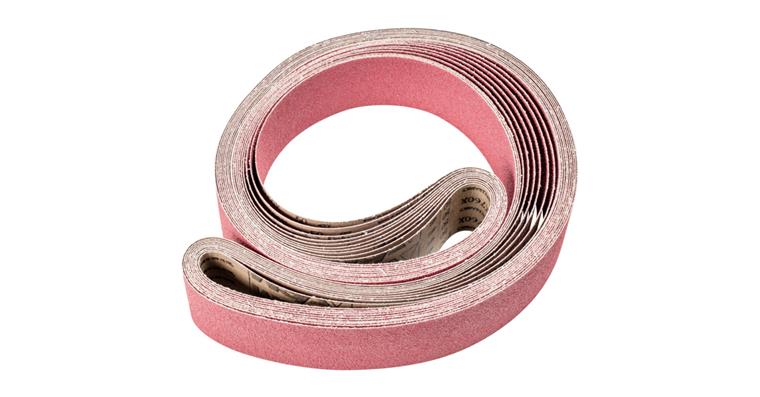 1001440393 ceramic grain abrasive belt BA 75x2500mm CO50 maximum stock removal on steel